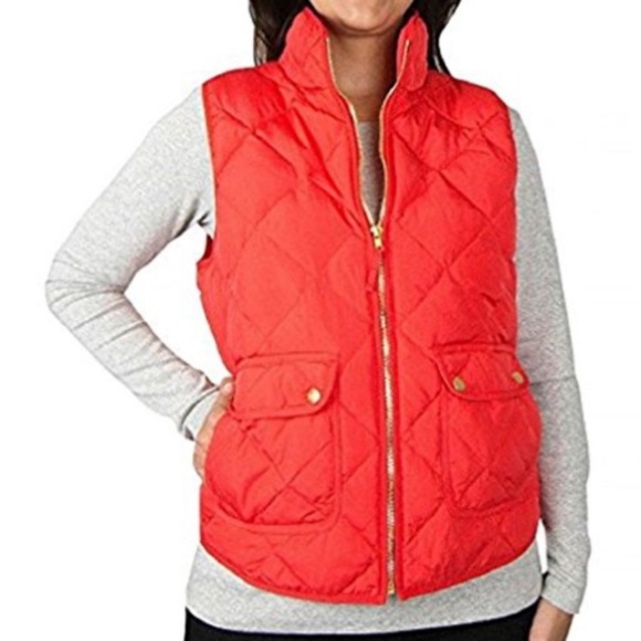 Woolrich Jackets & Blazers - NWT WoolRich Duck Down Red Quilted Vest Size Small